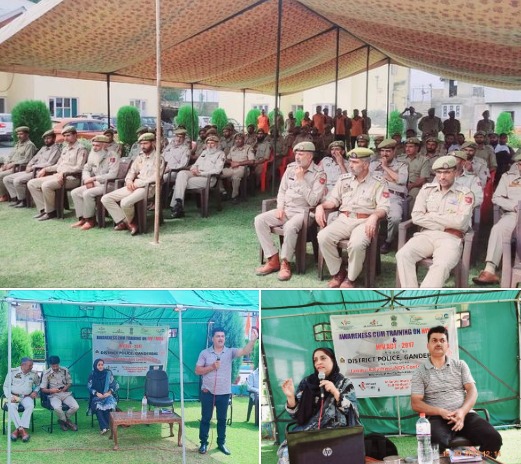 'Ganderbal Police in Collaboration with J&K AIDS Control Society organised awareness cum training workshop on HIV/AIDS at DPL Ganderbal'